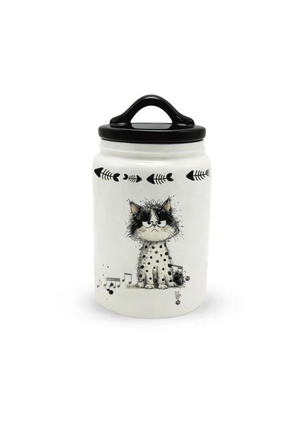 Ємність керамічна для сипучих продуктів Котики 1,2л Home Decor (402749073)