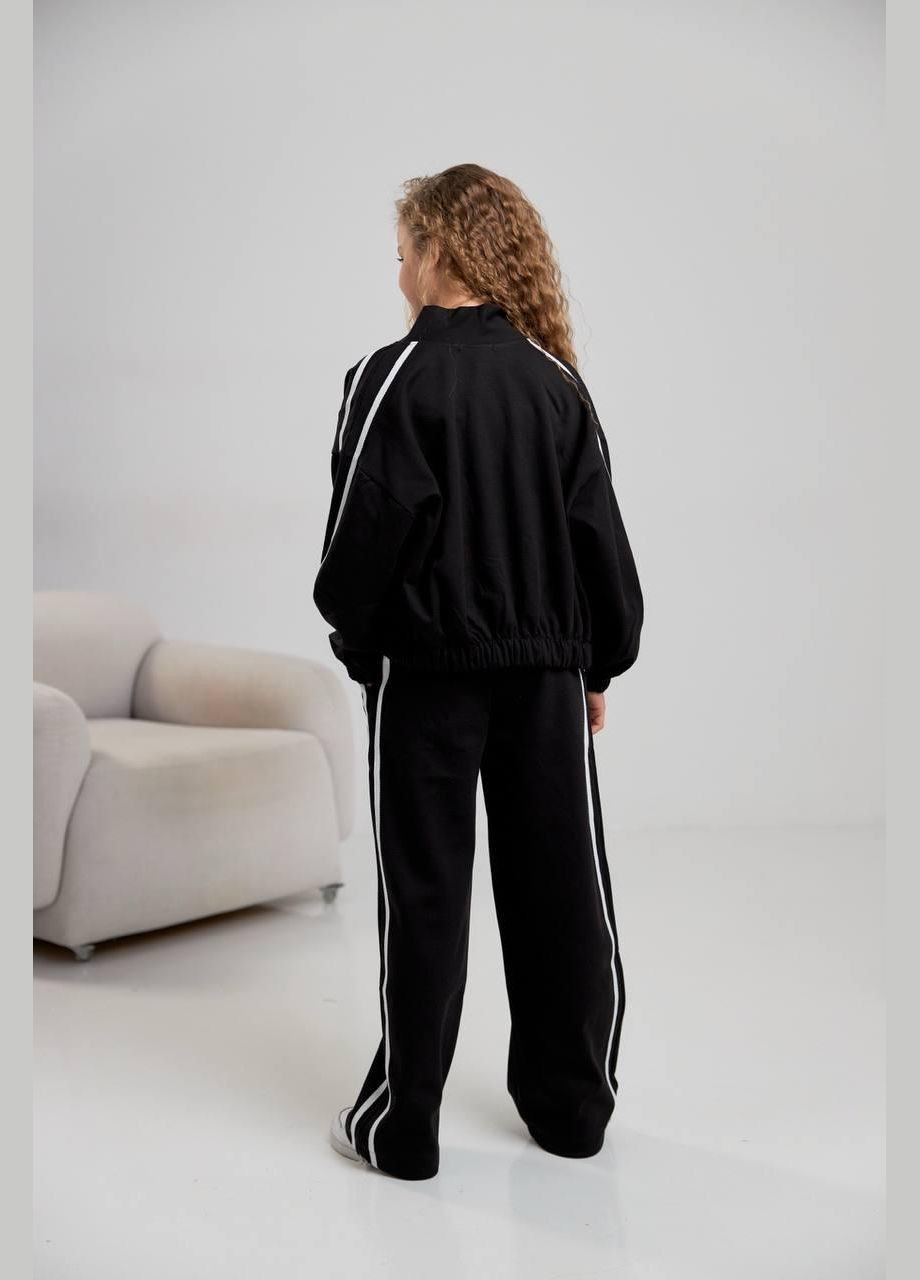 Костюм детский 3в1 на девочку двунитку с лампасами. Madlen (351502112)