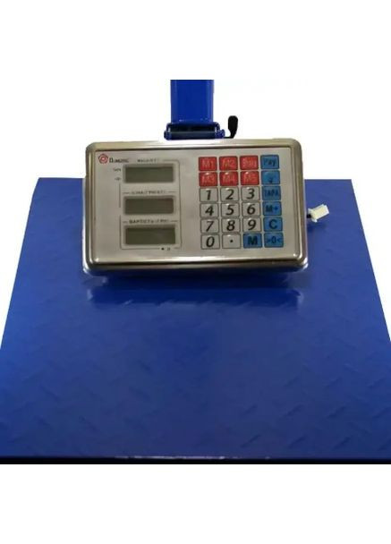 Ваги торговельні 150kg торгове обладнання 30х40 6V з залізною головою ваги промислові Domotec ACS 150KG (303928685)