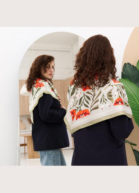 Жіноча хустинка з принтом Танець пелюсток Gifty 5517 (303727458)