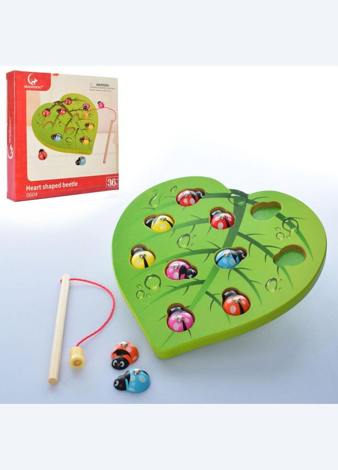 Дитяча іграшка магнітна рибалка MD 2121 дерев'яна No Brand (330605516)