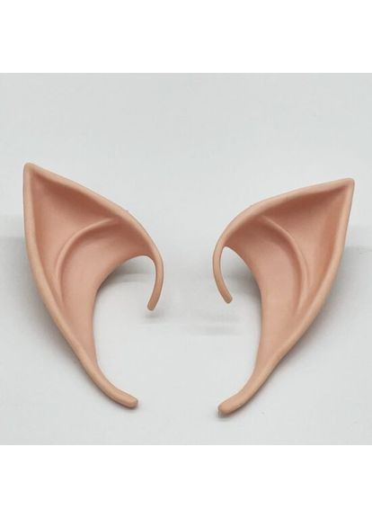 Уши эльфа бежевые прорезиненные для костюма феи и эльфа на праздник ProDobro (365442204)