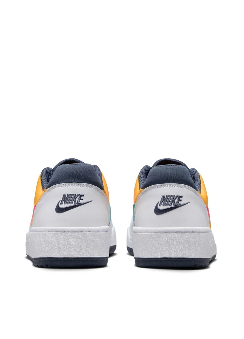 Белые демисезонные кроссовки full force lows neon pack white hf4846-100 Nike