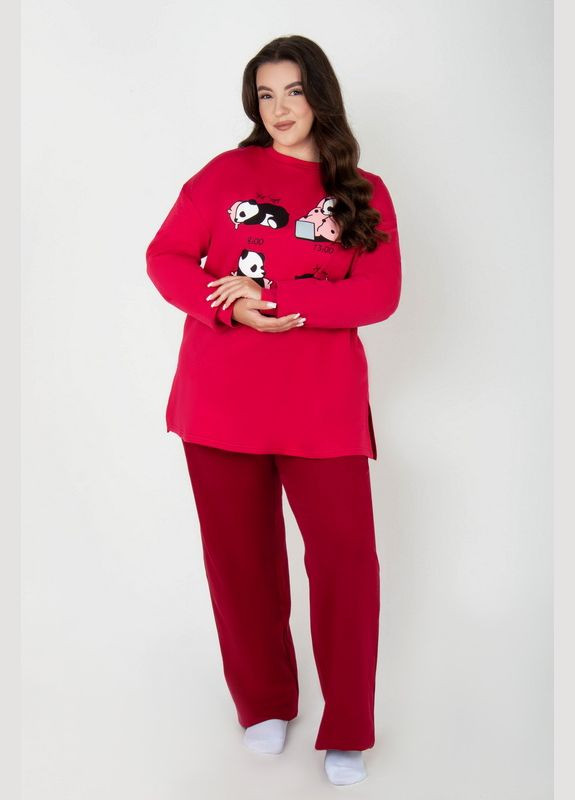 Малиновая всесезон пижама женская 09-4064-106н голубой-черный Авекстекс