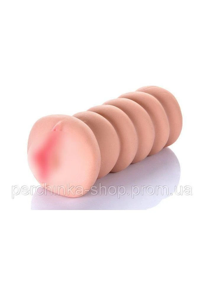 Реалистичный ребристый мужской мастурбатор All 40all СКИДКА386 Charmly Toy (304416946)