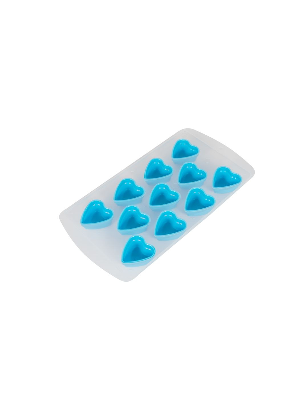 Форма для льда силиконовая Сердце Голубая Kornel (292145660)