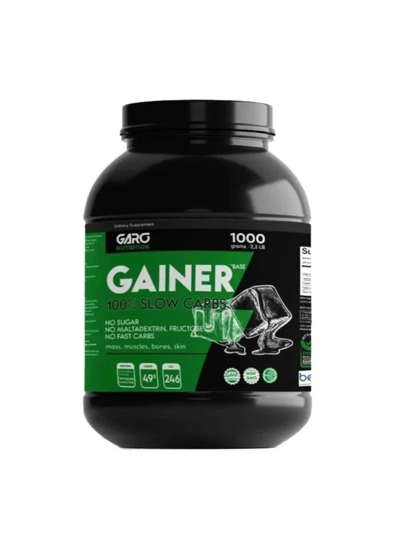 Гейнер, Gainer 100% Slow Carbs, Двойной шоколад, 1000 г Garo Nutrition (398327528)