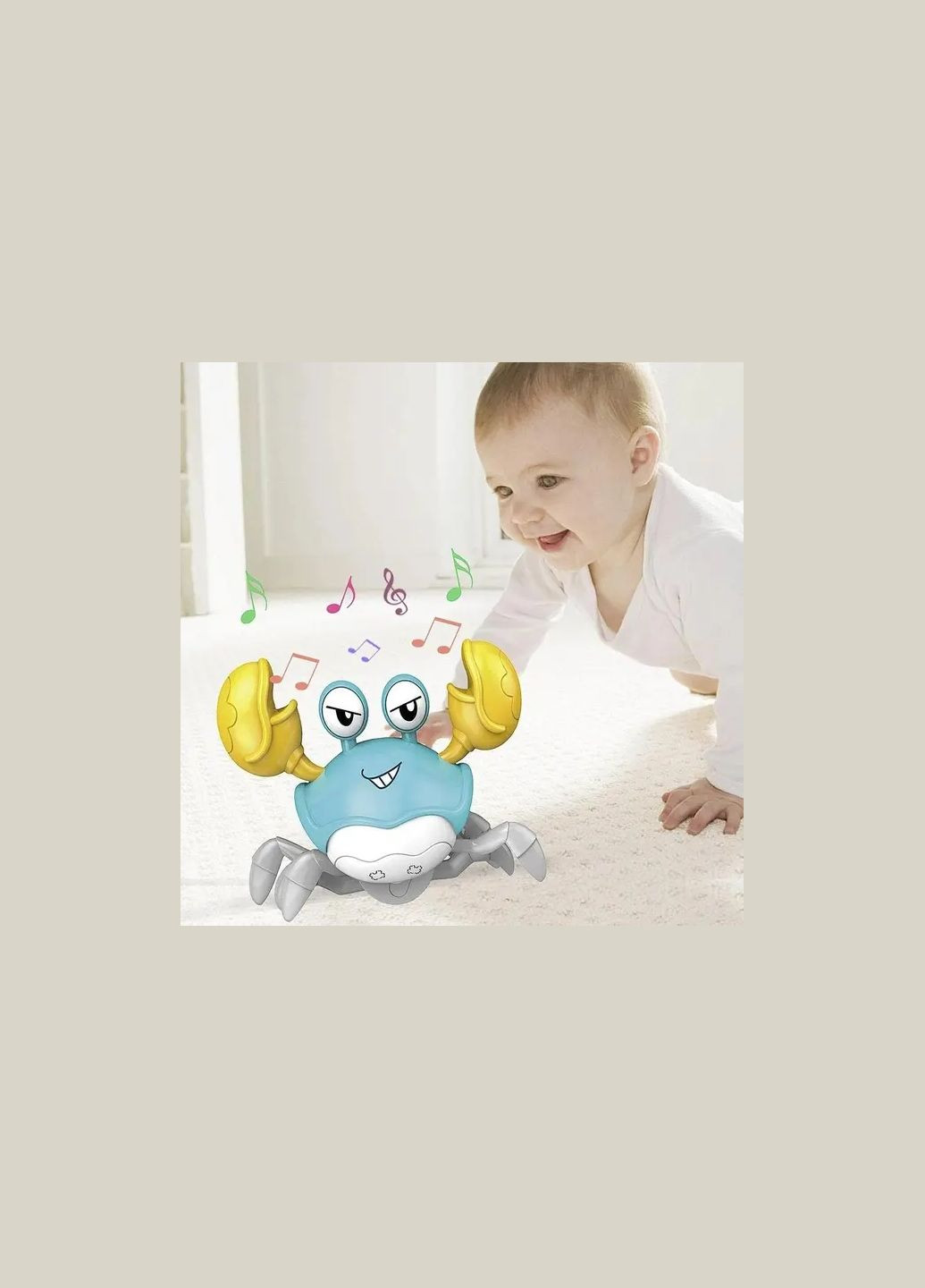 Дитяча інтерактивна іграшка Краб, що танцює, зі звуковими та світловими ефектами Digital (357346740)