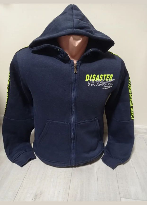 Утеплена кофта "DISASTER" для хлопчика No Brand Худі (322284320)