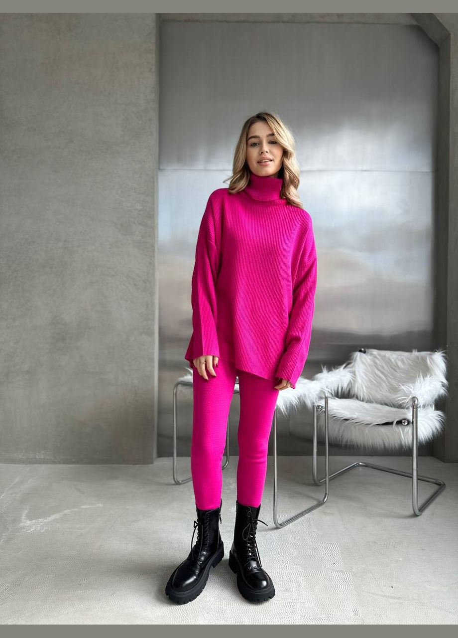 Жіночий костюм светр та лосини в рубчик FINO Mode (317369738)