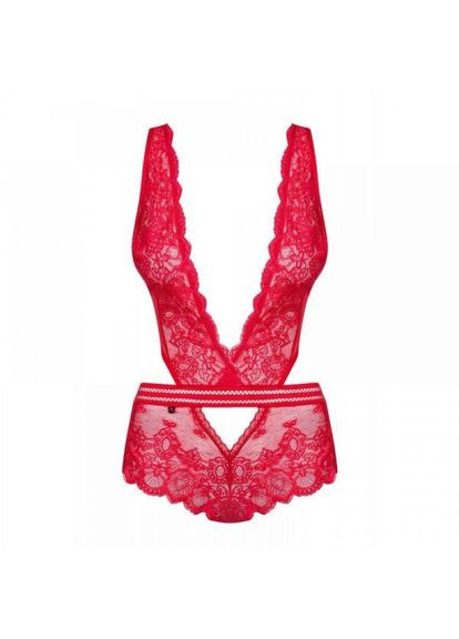 Боді 853-TED-3 Teddy red S / M, Червоний, L/XL Obsessive (303894546)