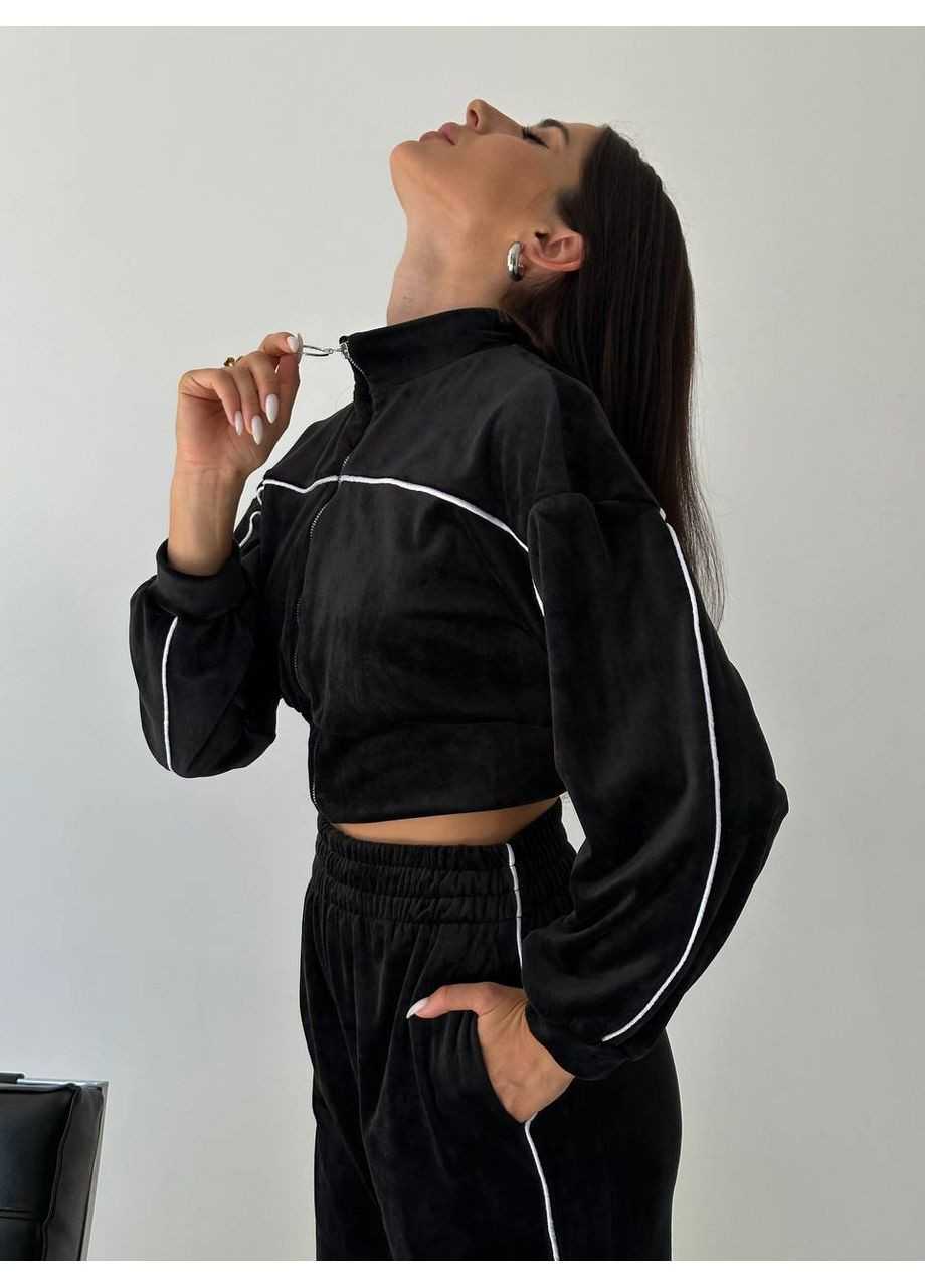 Костюм из велюра плюш – стильный и мягкий (замеры в описании) GD/GL Модний простір (370147198)