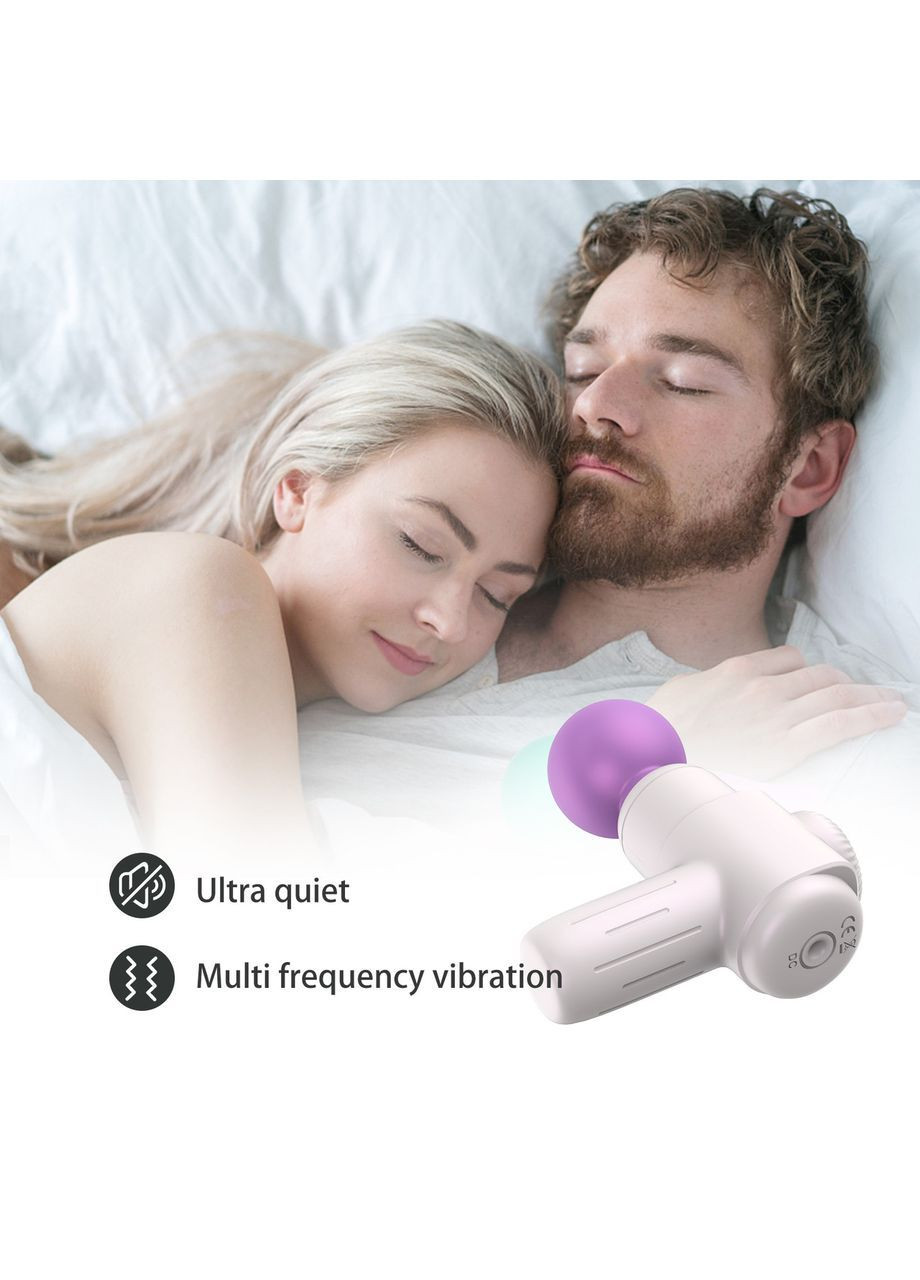 Мини-массажёр Every Night Toys Candice бело-фиолетовый, 10 режимов вибрации No Brand (366882915)