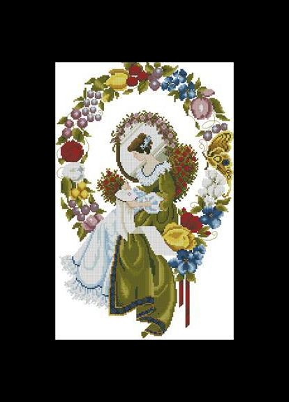 Набір для вишивання хрестиком. Розмір: 23*35 см Вишивальниця Лоскуток (315362380)