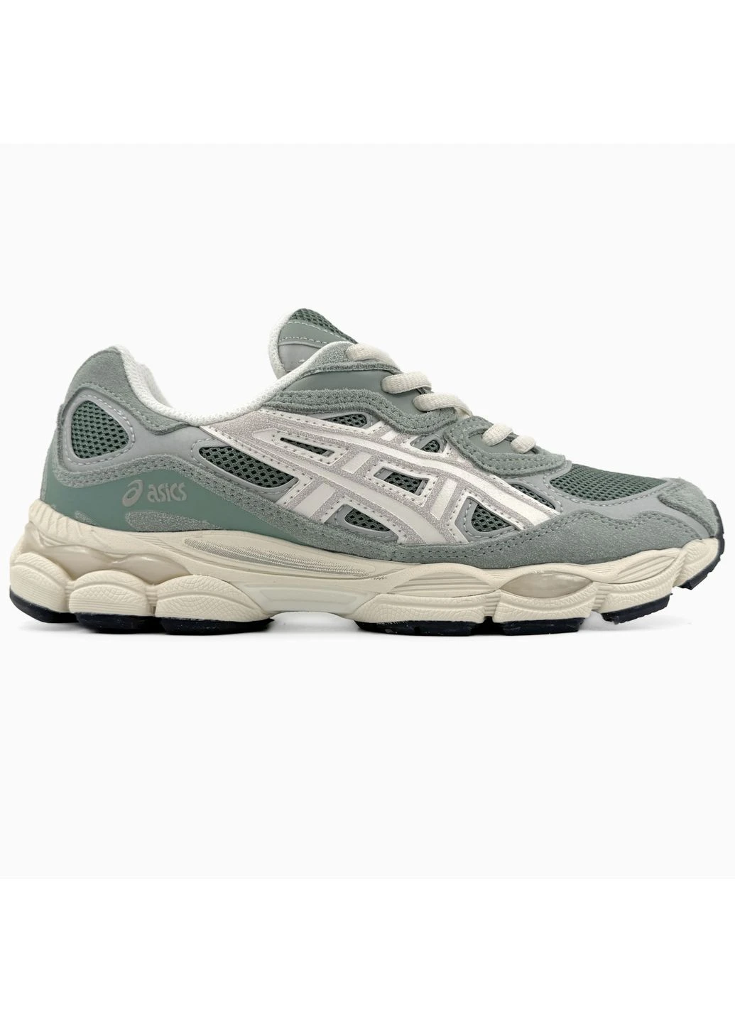 Зелені літні кросівки asics gel-nyc green асікс гель нюк зелені No Brand