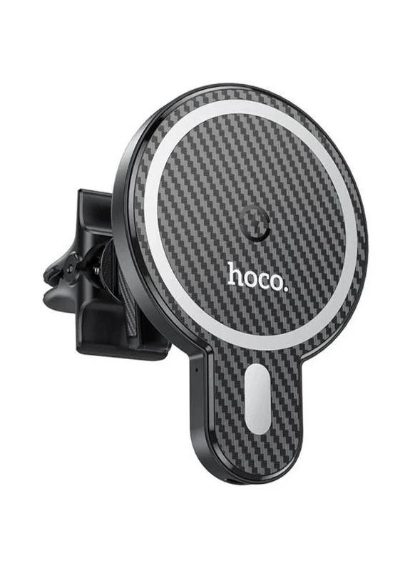 Автодержатель Hoco CA85 магнитный беспроводная зарядка 5W/7.5W/10W/15W ABS черный 60x85x83 мм No Brand (403022773)