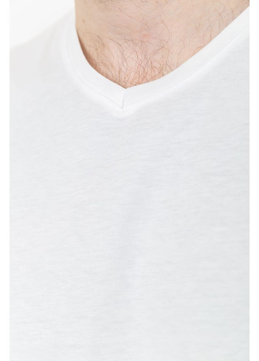 Молочна футболка чоловіча базова, колір молочний, 208r2165 Ager