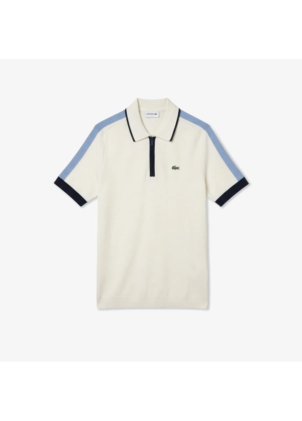 Белая футболка-поло для мужчин Lacoste однотонная