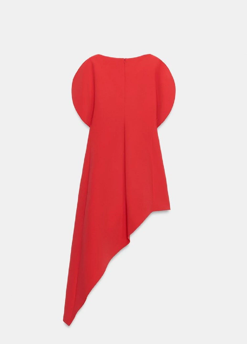 Красное платье Zara однотонное