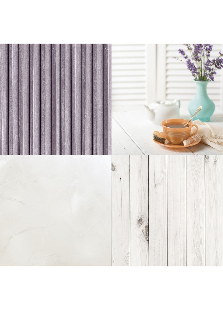 Виниловый фотофон 3D для предметной съёмки, фиолетовые панели, мрамор и светлая доска, 70×70 см, №58052 PhotoVinyl (354376743)