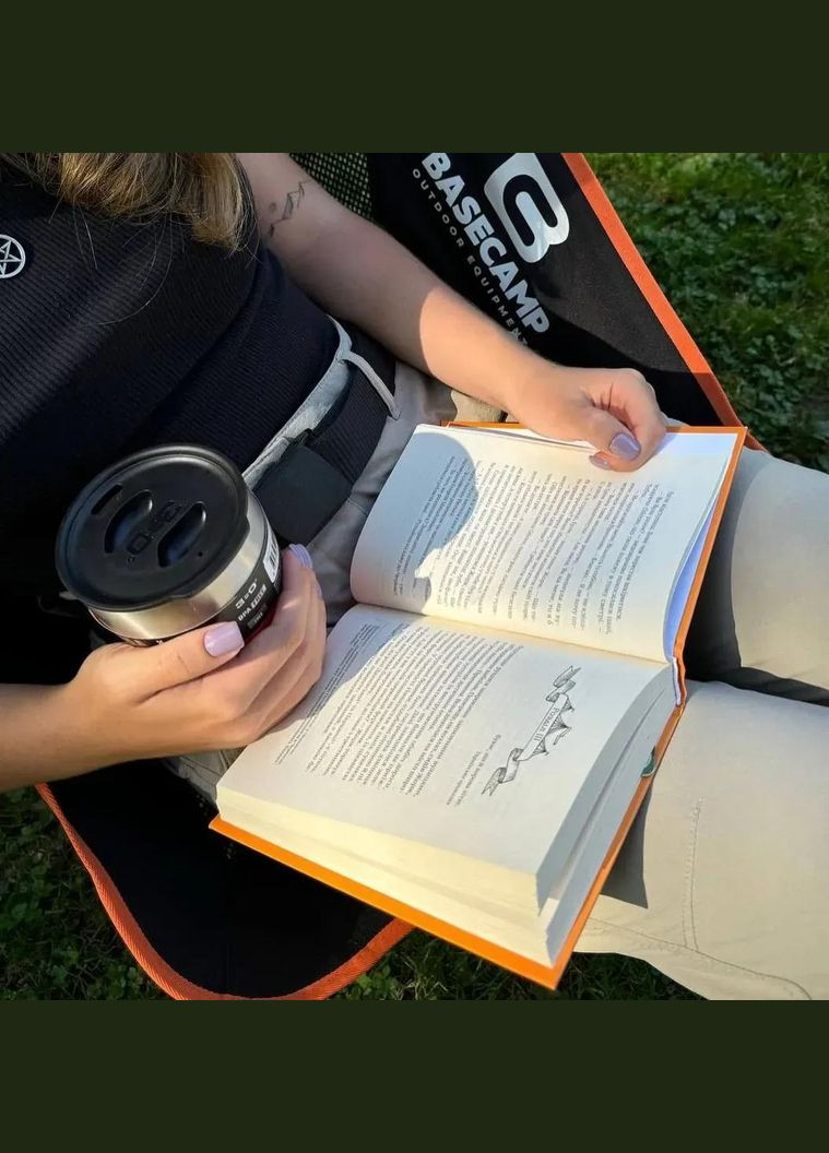 Кемпинговое кресло Compact, 50x58x56 см, Black/Orange BaseCamp (334672841)