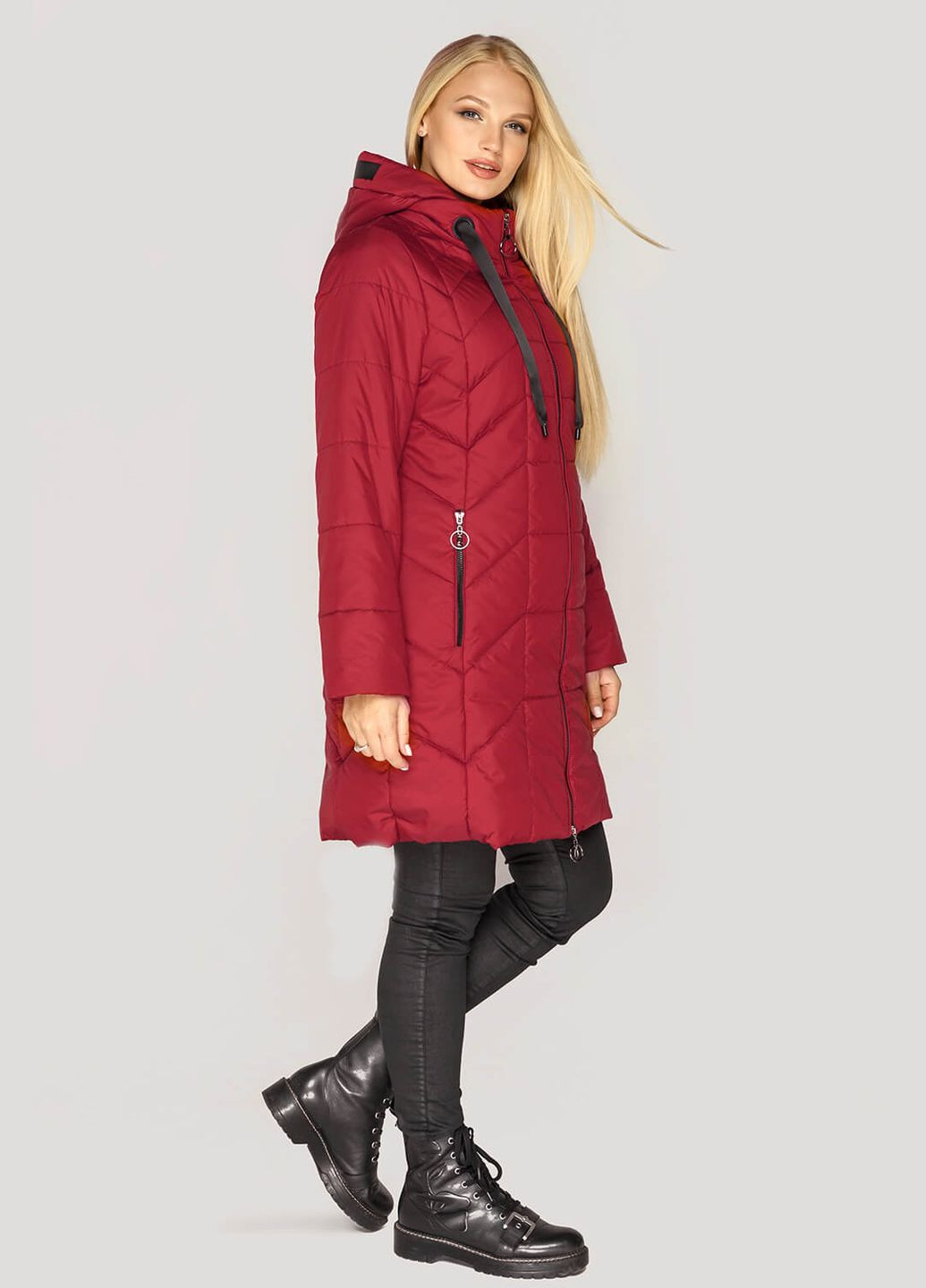 Красная демисезонная куртка берта (01093-red56) MioRichi