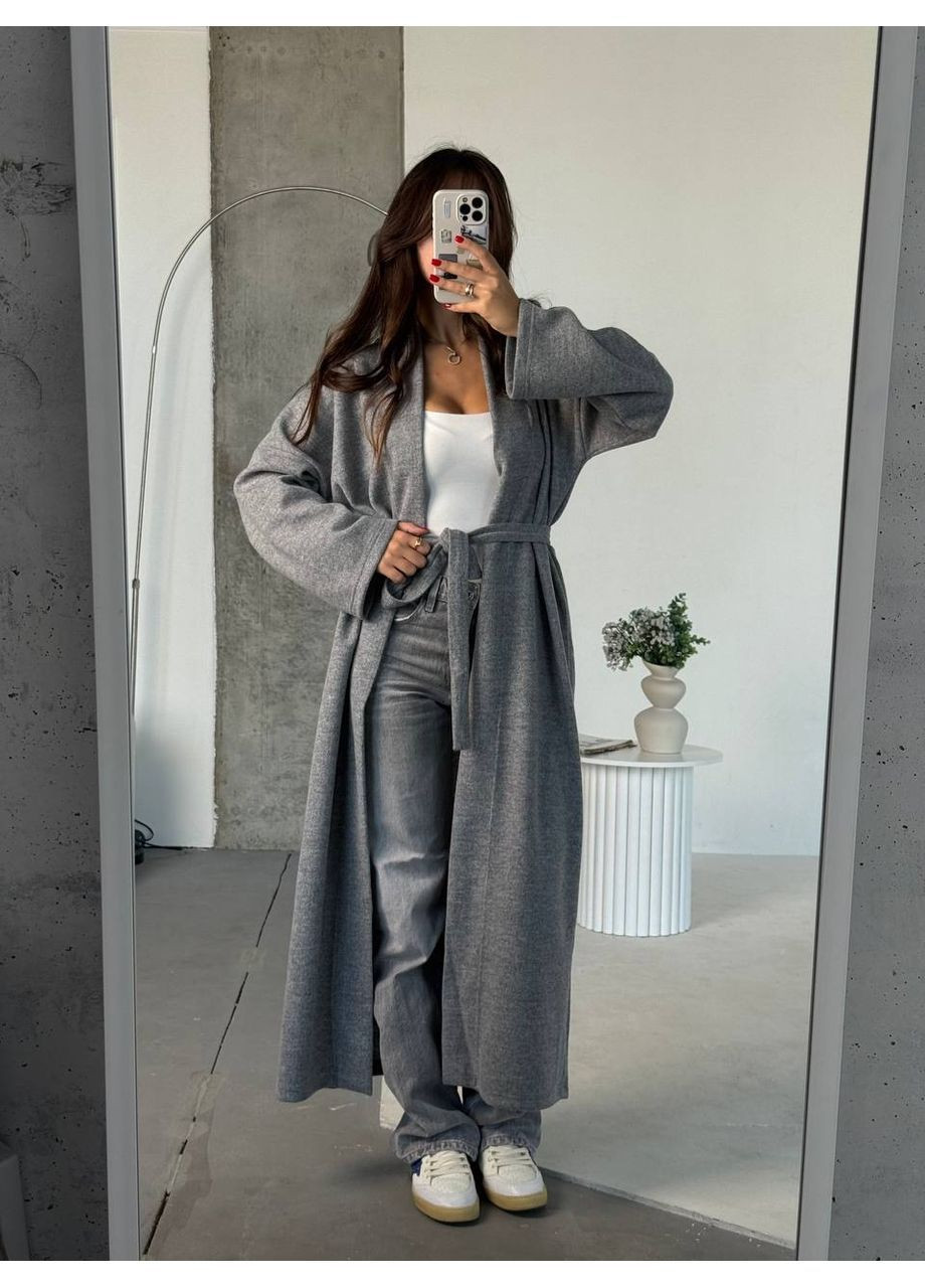 Графитовый демисезонный кардиган No Brand