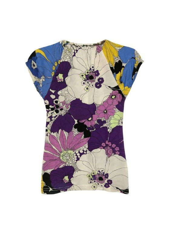 Белая летняя футболка бело-синий Nolita