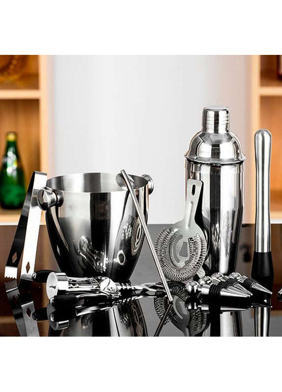 Набор для бара из 16 предметов с ведром из нержавеющей стали МС-16 Серебристый Youchen (350349108)