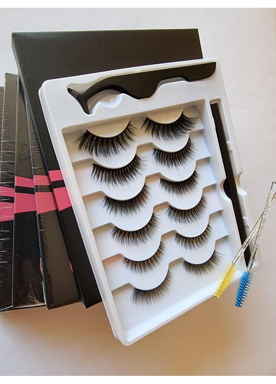 Набор бахаторазовые самоклеящиеся ресницы 6 моделей. Magnetic Lashes (366668564)