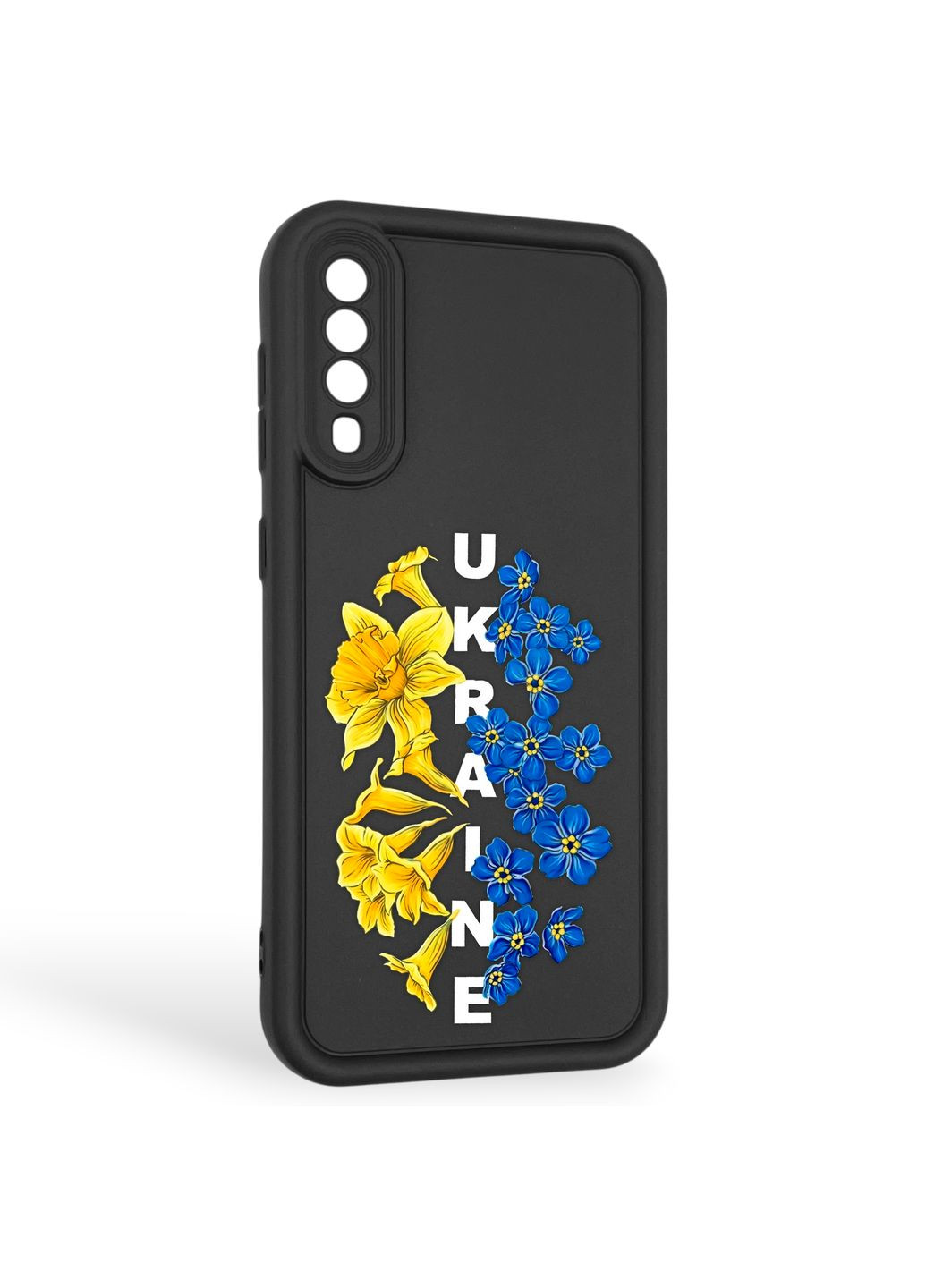 Чохол силіконовий Soft Touch з 3D принтом для Galaxy A50s (SM-A507F) чорний (Повний захист камери) Samsung (373670677)