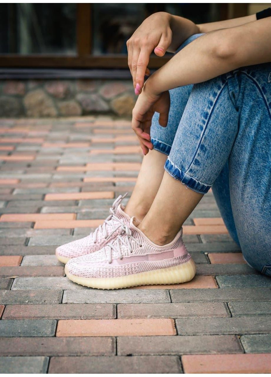 КРОСІВКИ ЖІНОЧІ ADIDAS YEEZY BOOST 350 V2 SYNTH REFLECTIVE 2 АДІДАС ІЗІ БУСТ No Brand бежеві демісезони (367170333)