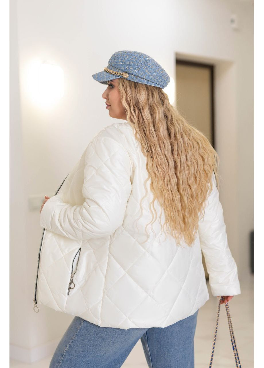 Белая демисезонная куртка женская No Brand