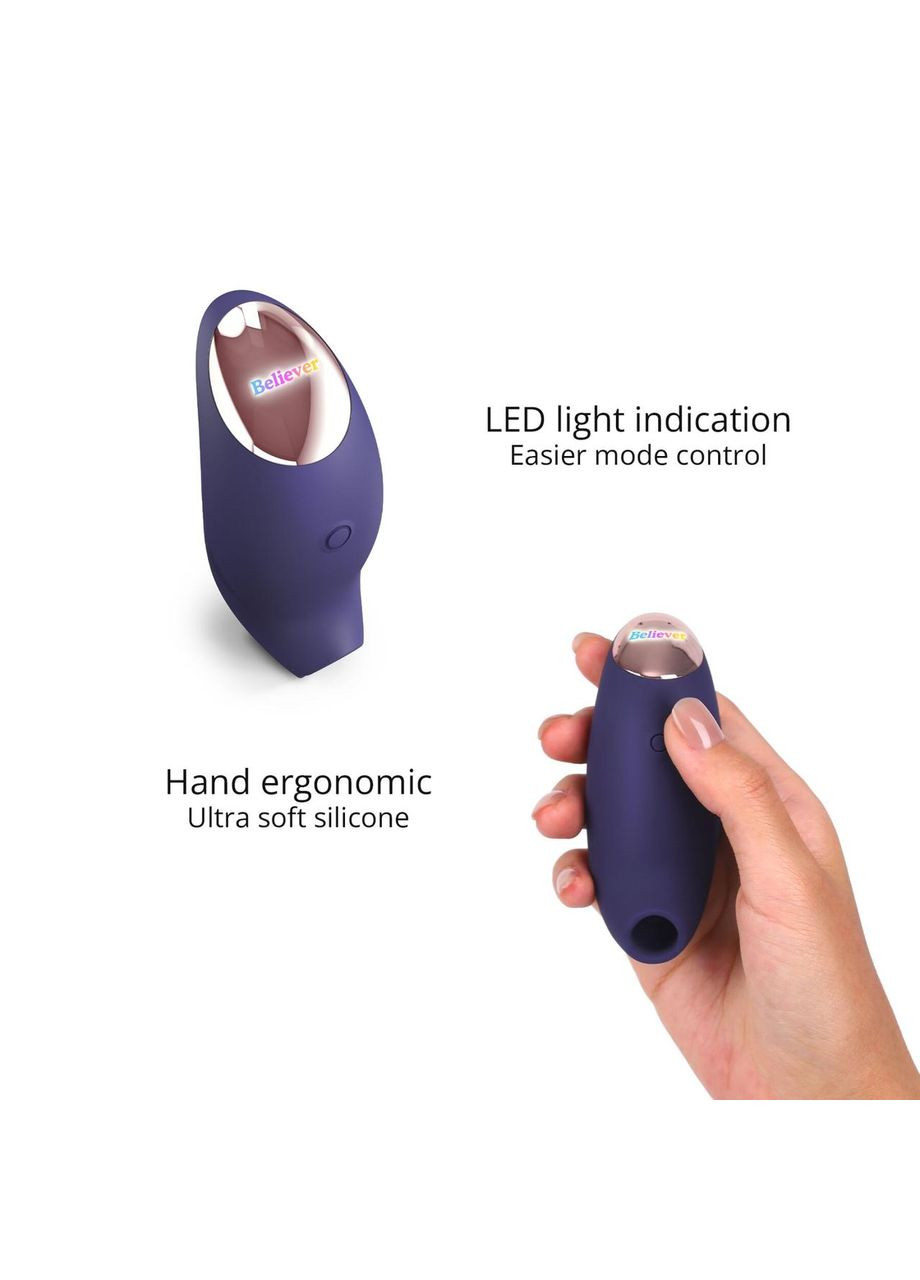 Вакуумний кліторальний стимулятор Love To Love BELIEVER - MIDNIGHT INDIGO No Brand (303884883)