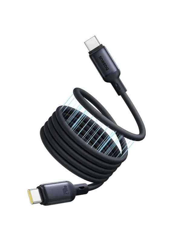 Дата кабель Type-C to Type-C 240W цинковый сплав 2м Cosmic Black No Brand (402842109)