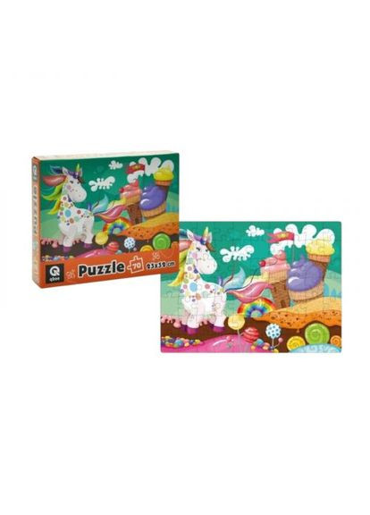 Пазли - 70 елм. "Єдиноріг та солодощі" qbee (369966803)