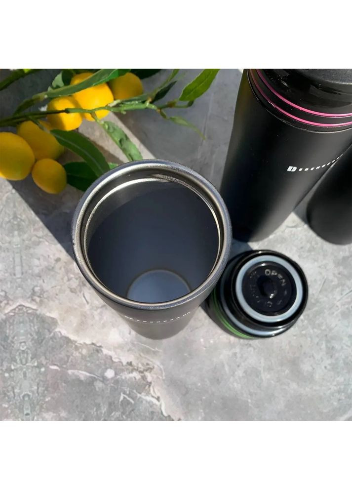 Термокружка вакуумная из нержавеющей стали 380 мл EB-643 зеленый Edenberg (360654563)