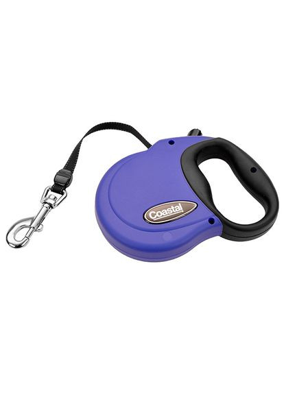 Рулетка для собак Power Walker Retractable Leash стрічка 4.8м до 50 кг синій (76484088063) Coastal (364750246)