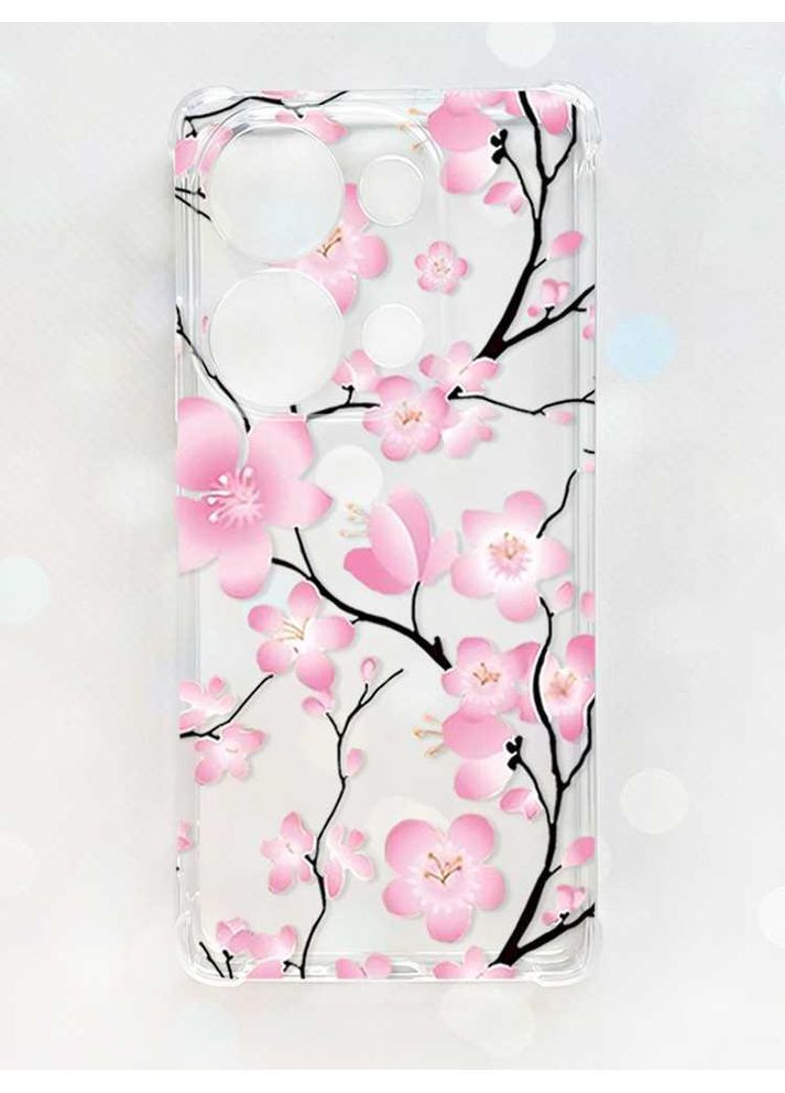 Чехол с утолщёнными углами на Xiaomi Redmi Note 13 Pro 4G:: Цветущая сакура (принт 282) CASE CONTROL (360692521)