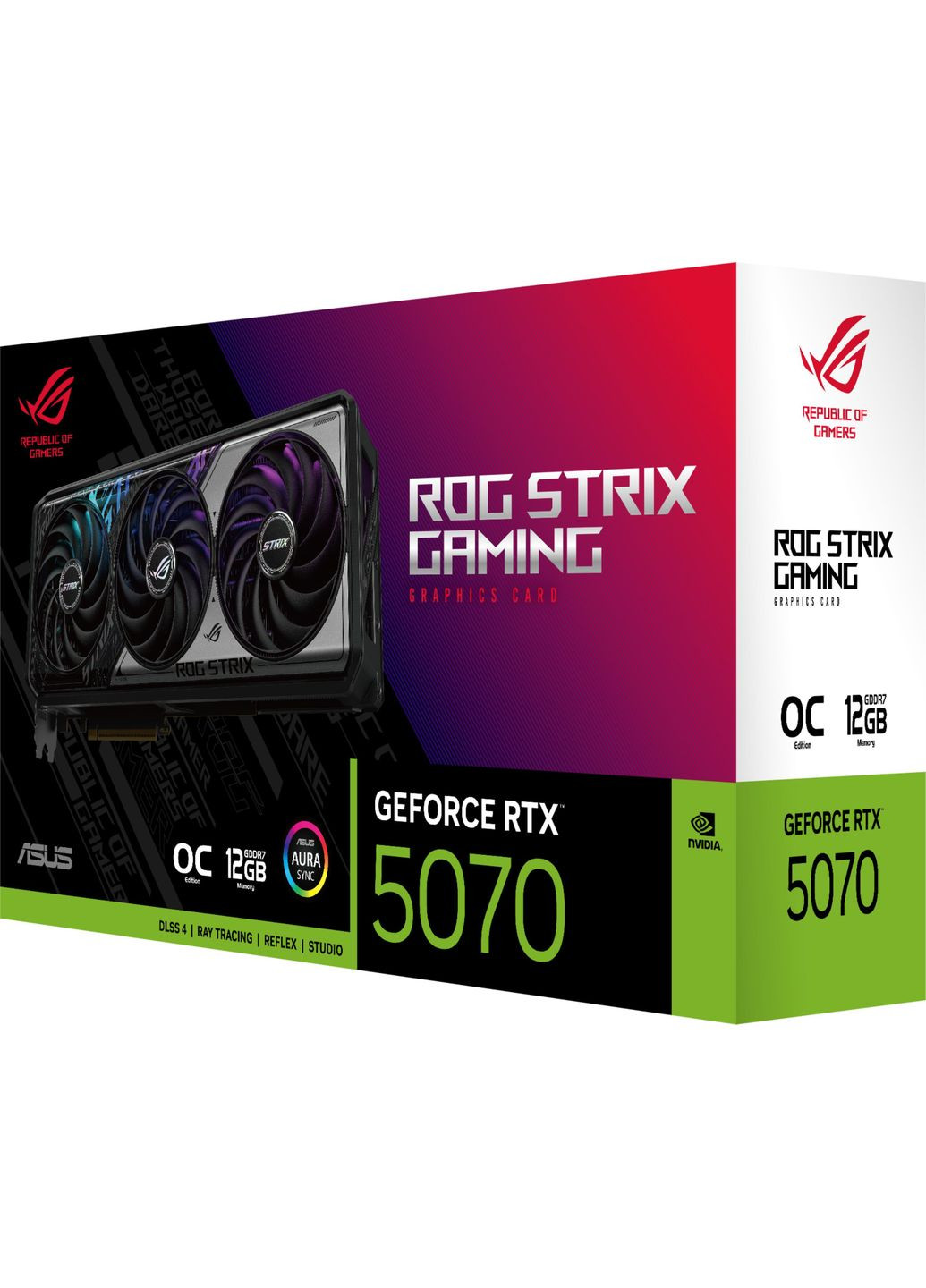 Видеокарта GeForce RTX 5070 12GB GDDR7 OC ROG-STRIX-RTX5070-O12G-GAMING 90YV0M80-M0NA00 Asus (360795820)