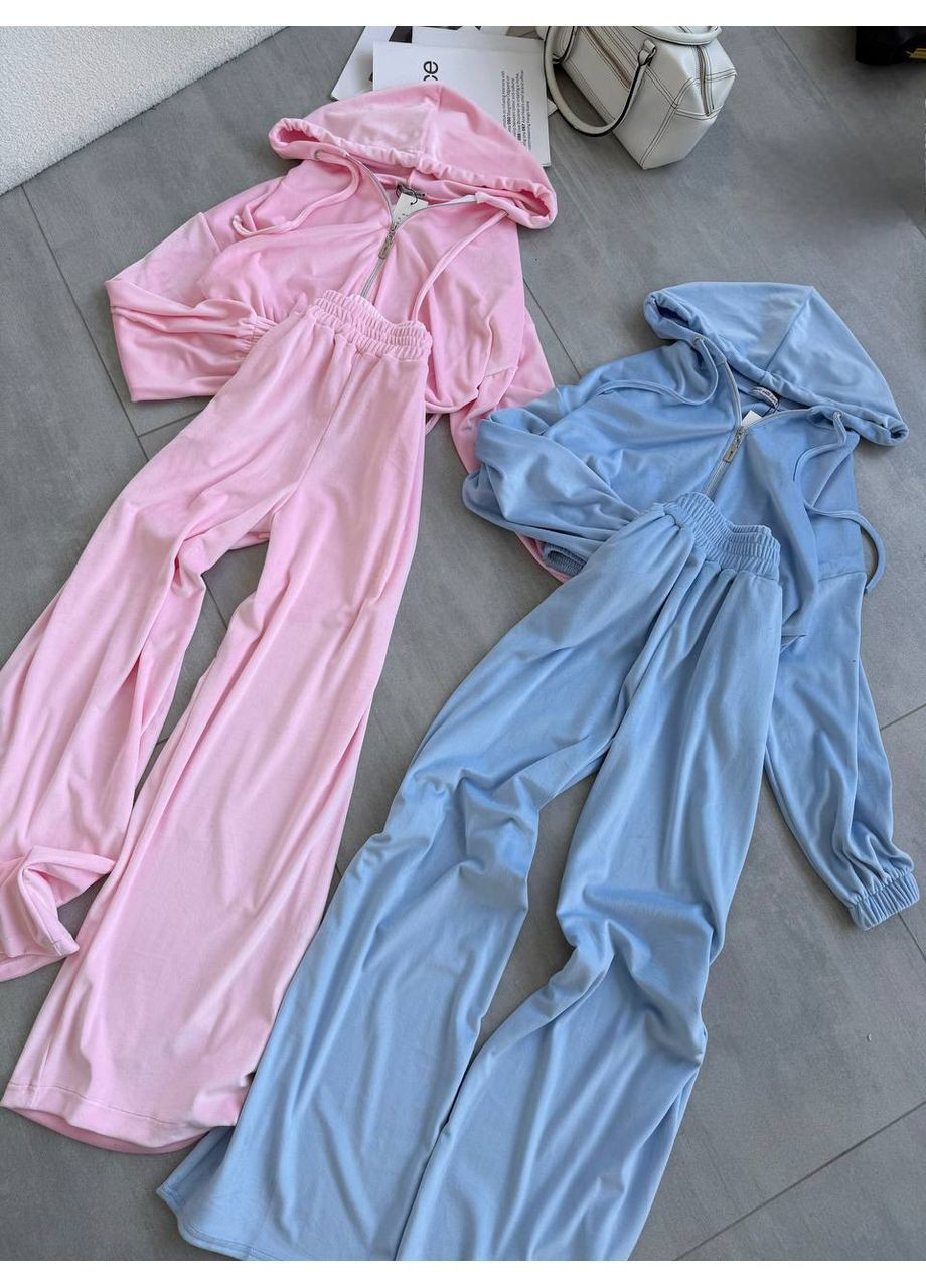 Женский велюровый костюм No Brand (365775291)