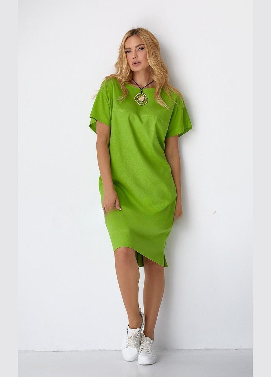Зелена сукня жіноча літнє по коліно зелене аден mksn968/51-01 Modna KAZKA
