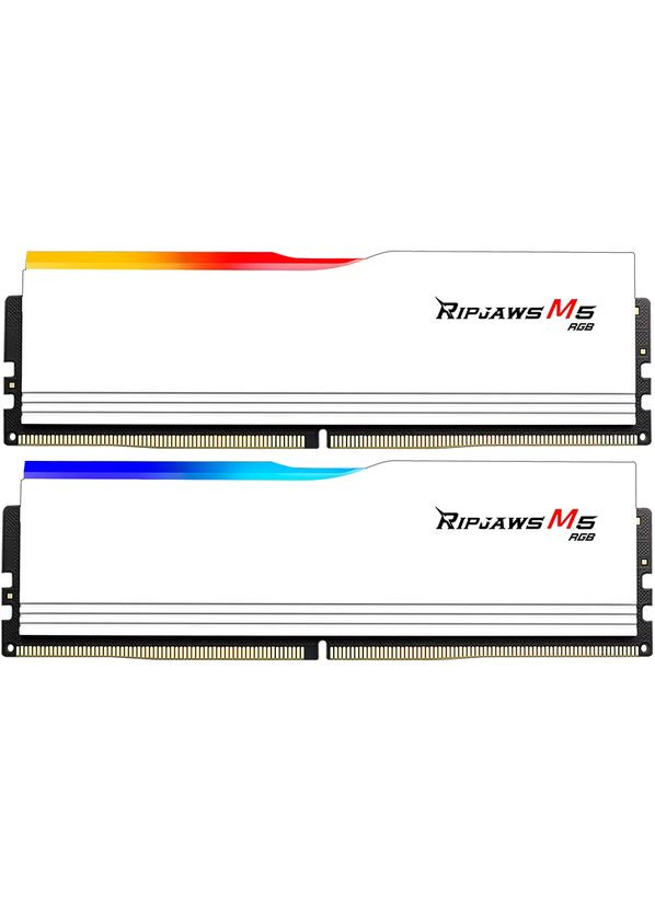 Модуль памяти DDR5 2x32GB/6000 Ripjaws M5 RGB White (F5-6000J3238G32GX2-RM5RW) G.SKILL (361852179)