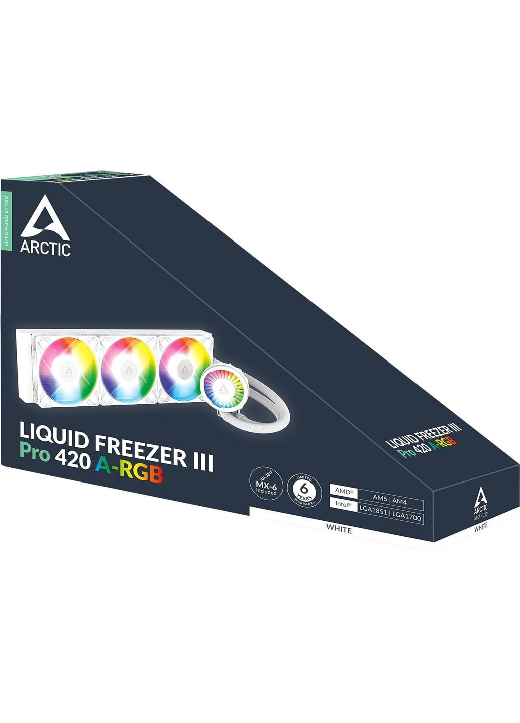 Система водяного охлаждения Liquid Freezer III Pro 420 A-RGB White (ACFRE00189A) Arctic (365749500)