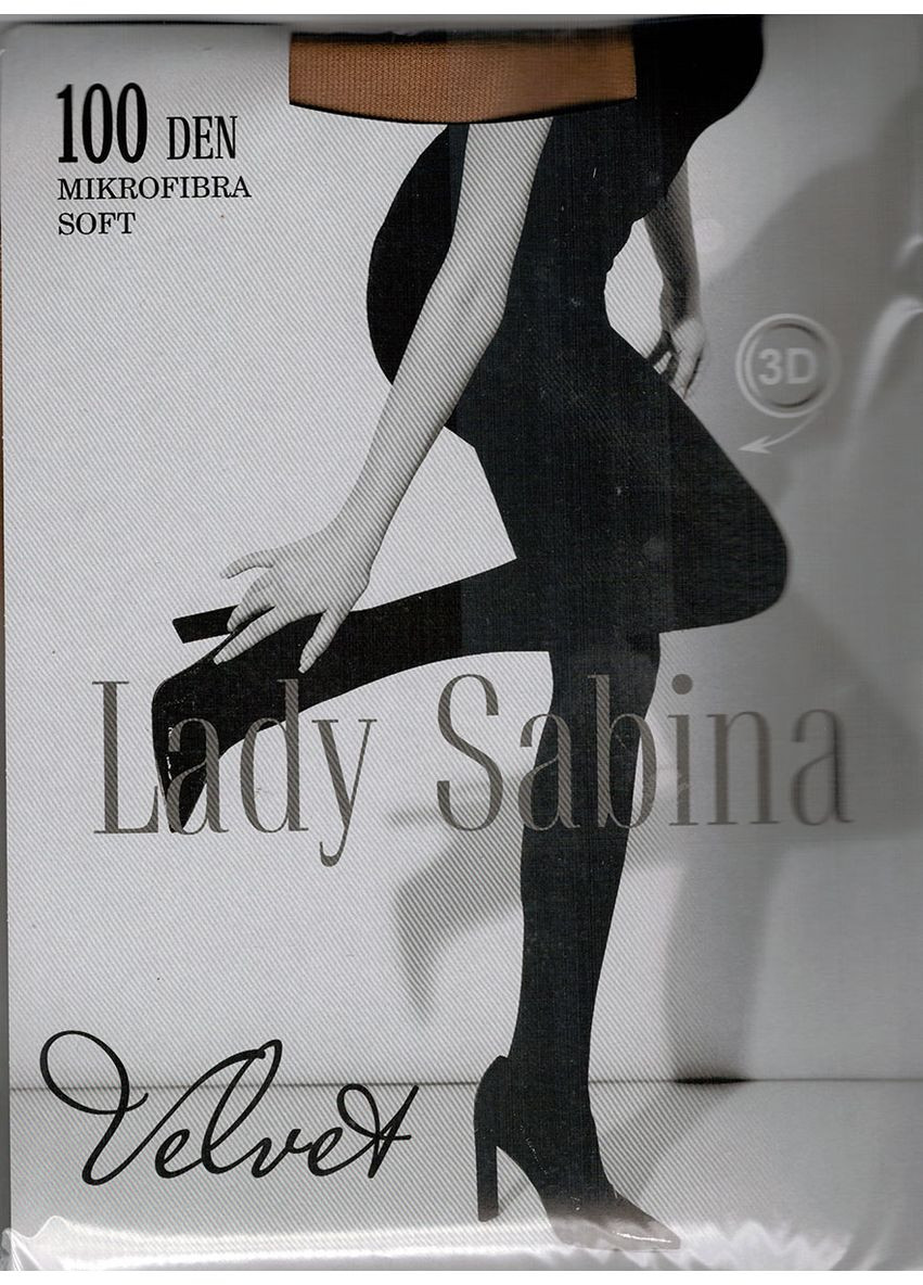 Теплі та щільні колготки з м'якої мікрофібри Леді Сабіна Panna 100 ден (354826755)