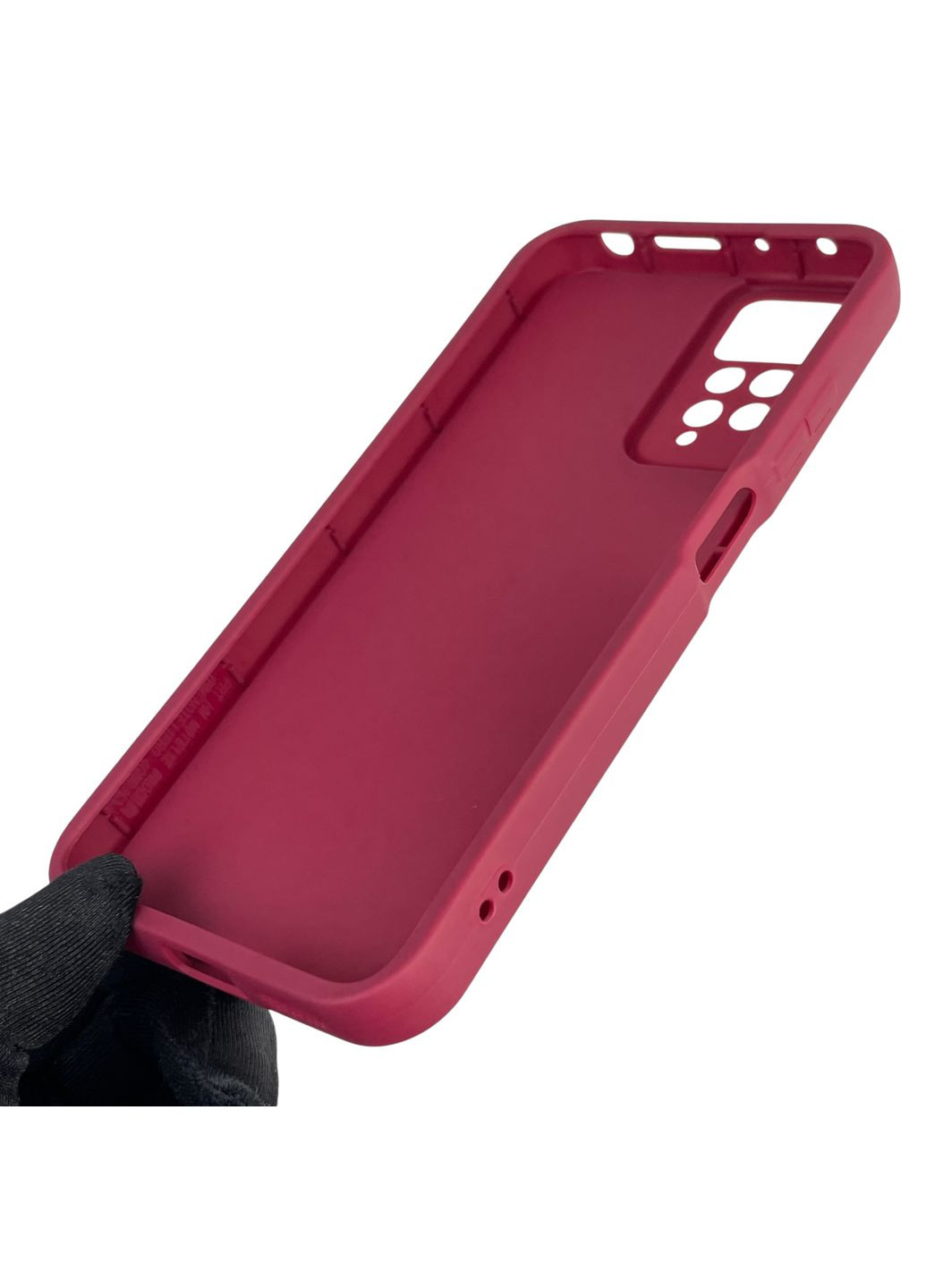 Чехол силиконовый Soft Touch с 3D принтом Майнкрафт для Redmi Note 12 Pro бордовый (Полная защита камеры) Xiaomi (373425012)