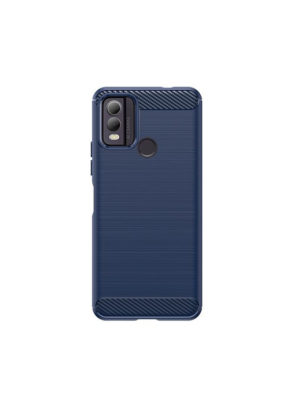 Накладка Carbon Fiber для Nokia C22 Navy Blue Lenuo (369152735)