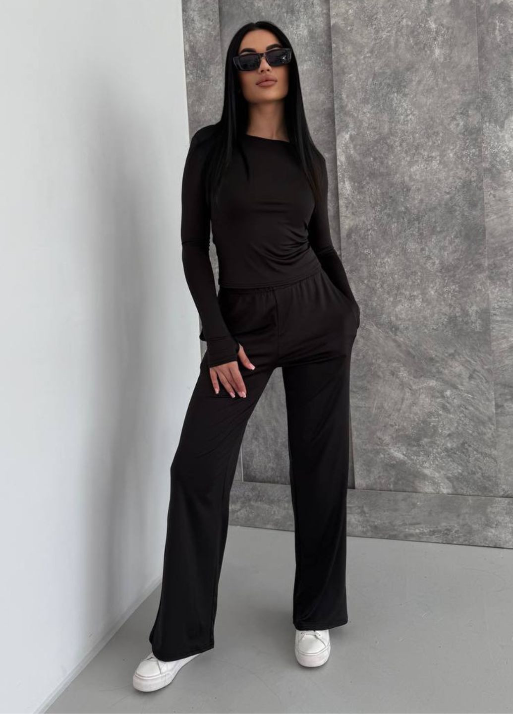 Костюм трійка: Лонгслів, футболка та штани вільного крою Tik-Tak (328265764)