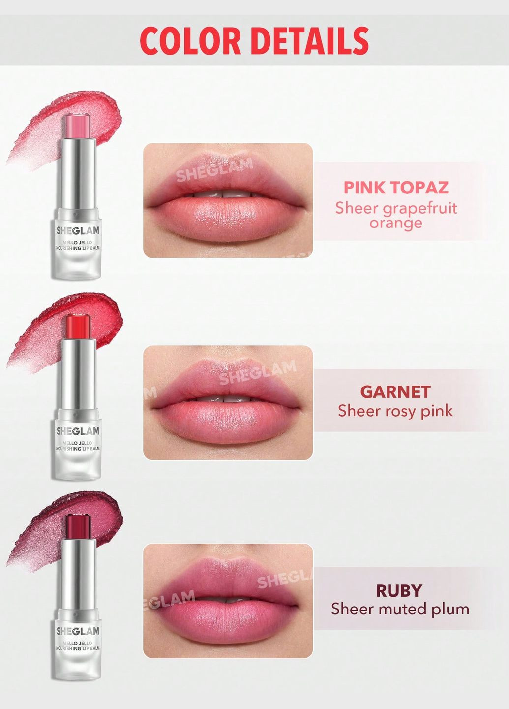 БАЛЬЗАМ ДЛЯ ГУБ MELLO JELLO NOURISHING LIP BALM Sheglam (311224562)