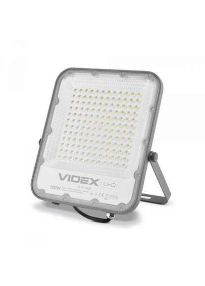 Прожектор Premium F2 VLF2-1005G 100 Вт 5000 K Сірий (25959) Videx (284106845)